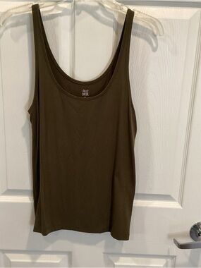Falls Creek Olive Tank Top in Deep Olive